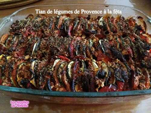 Tian de légumes de Provence à la féta