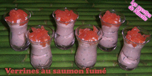 Verrines au saumon fumé - Les recettes de Ninette