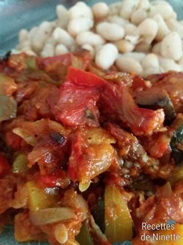 Ratatouille confite au chorizo