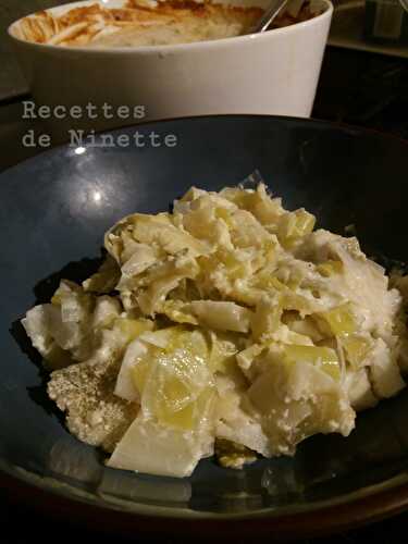 Gratin de poireaux au chèvre