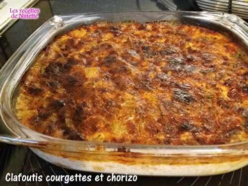 Clafoutis aux courgettes et au chorizo