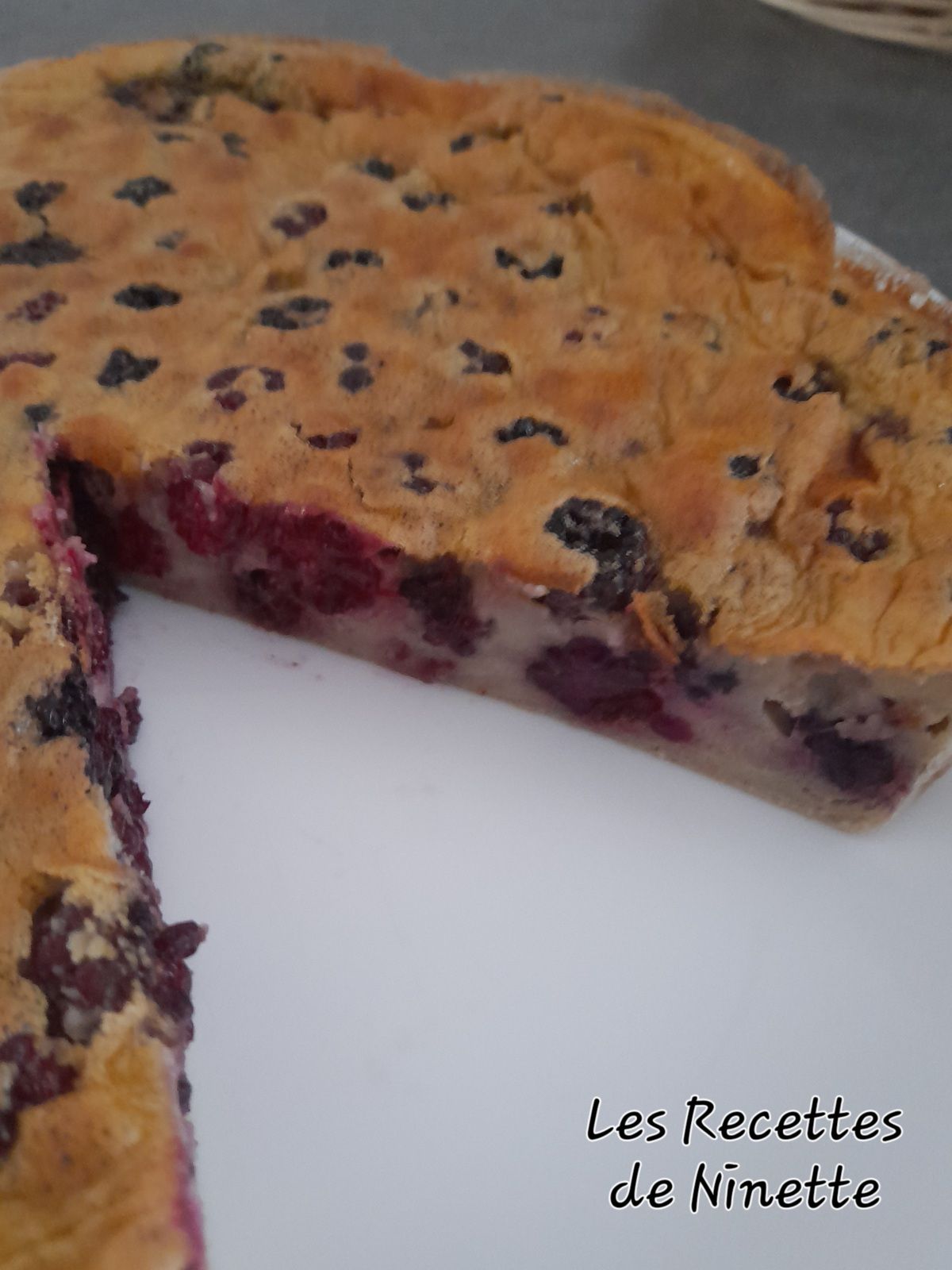 Clafoutis aux mûres sauvages IG bas