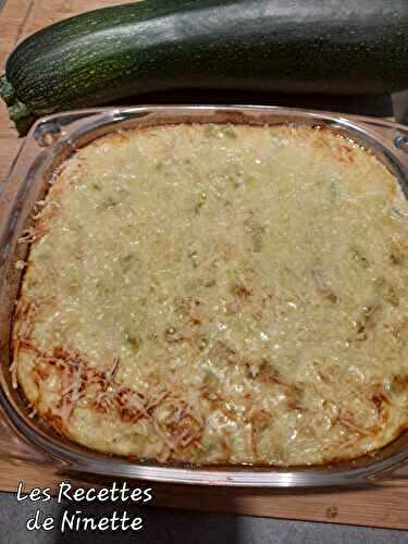 Gratin de courgettes au pesto et fromage blanc