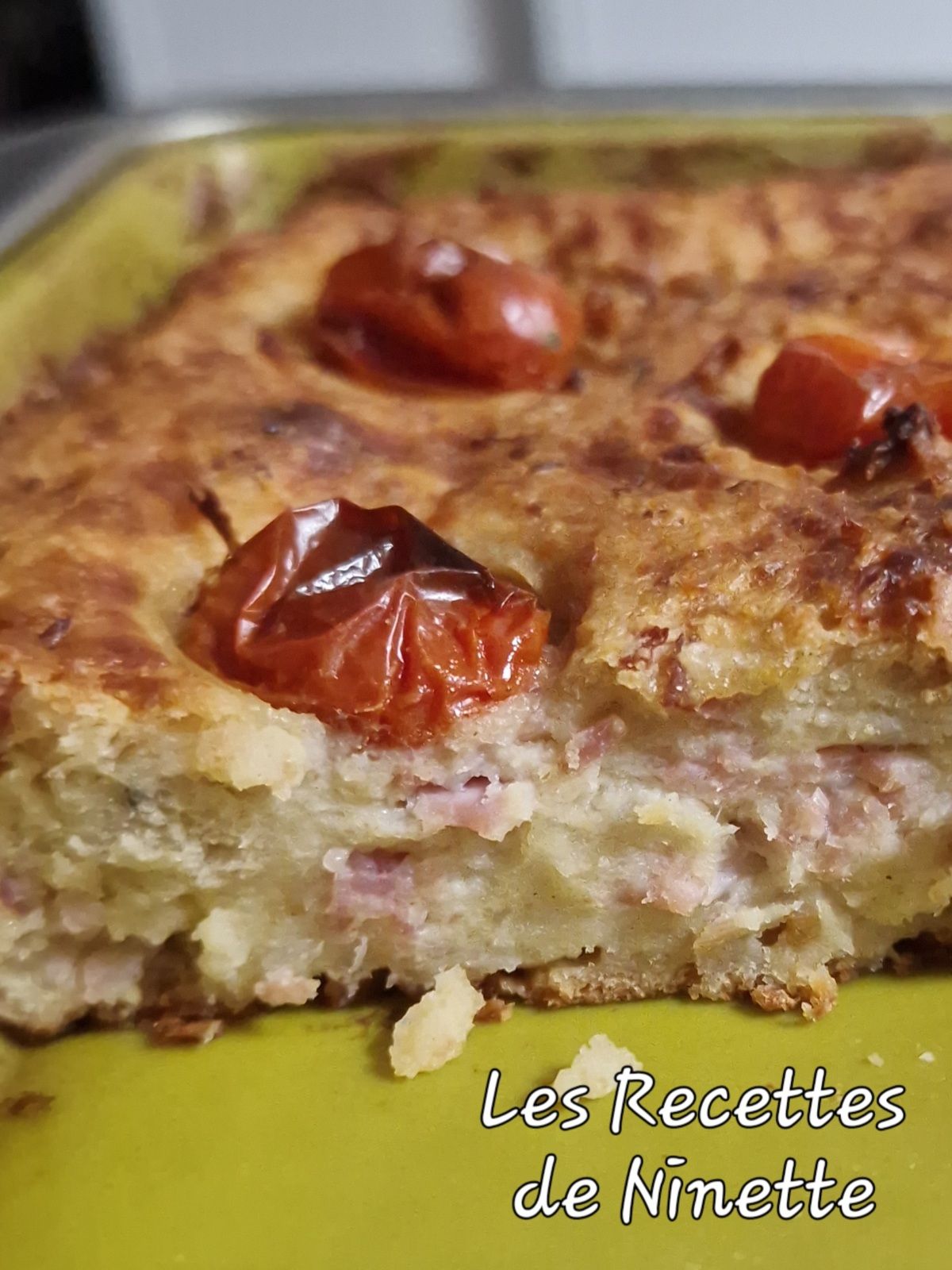 Pudding salé jambon fromage 