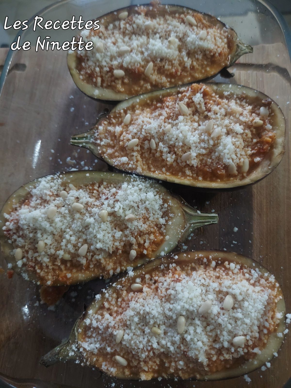 Aubergines farcies végétariennes
