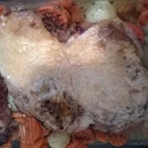 Agneau gratiné aux pommes de terre et carottes
