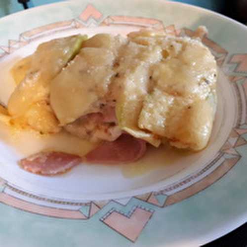 Lasagnes courgettes - jambon