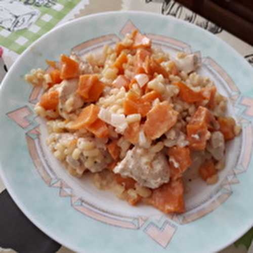 One pot pasta butternut poulet champignons  