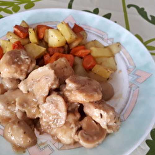 Poulet aux champignons