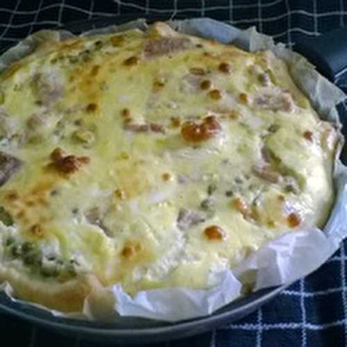 Quiche petits pois jambon