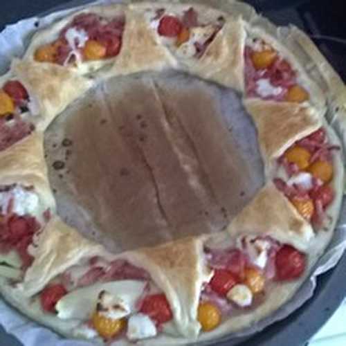 Tarte aux légumes en couronne