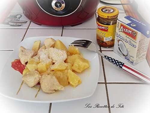 Blancs de poulet et pommes de terre à la crème de coco et curry