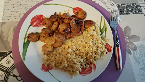 Boudin blanc au miel de sapin