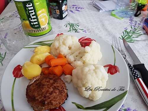 Choux-fleurs, carottes et pommes de terres au Cookeo