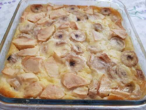 Clafoutis pommes bananes