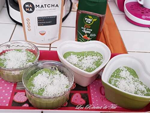 Crème dessert Matcha coco