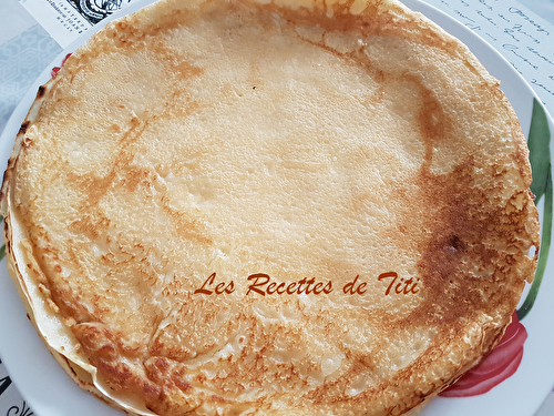 Crêpes sans œufs (sucrées ou salées)