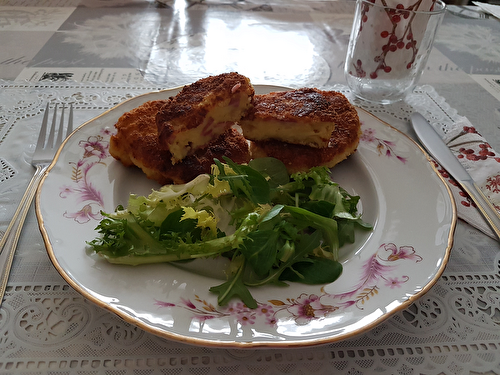 Croquettes de pommes de terre jambon et fromage