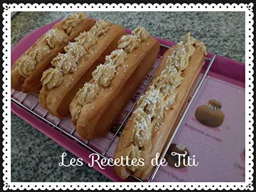 Eclair et micro trendy à la crème de coco