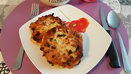 Galettes de pommes de terre aux lardons à ma façon