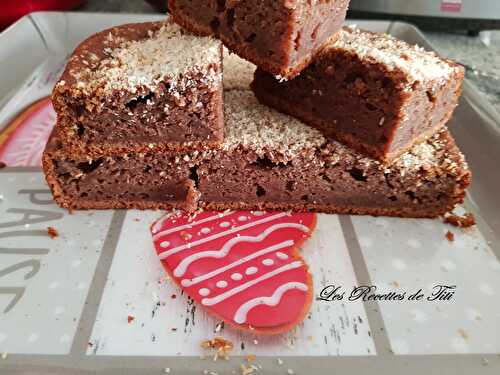 Gâteau choco/banane et noix de coco