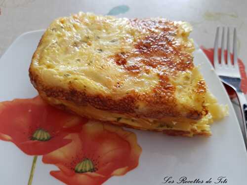 Gâteau d’omelette aux macaronis