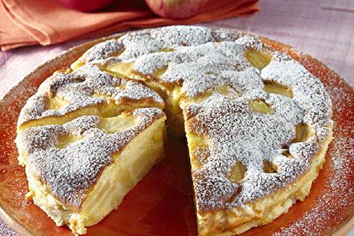 Gâteau flan aux pommes