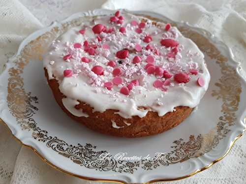 Gâteau marbré à la fraise fait maison