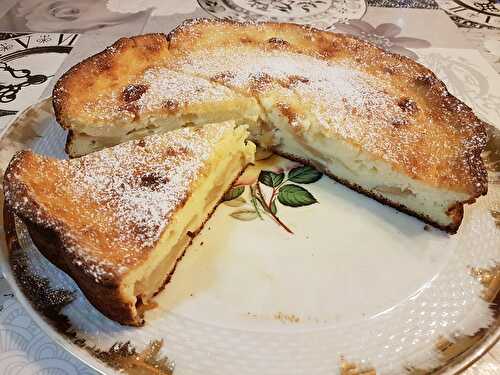 Gâteau moelleux aux pommes et au fromage blanc