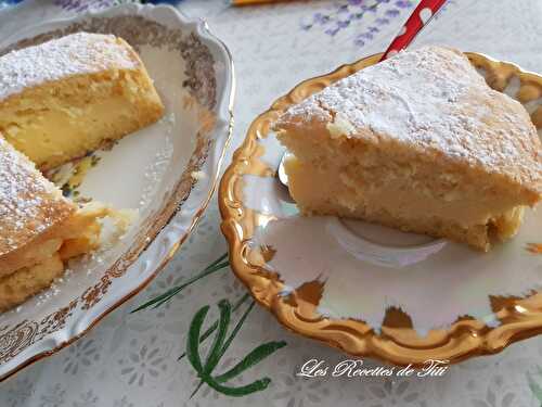 Gâteau nuage lorrain à la crème pâtissière