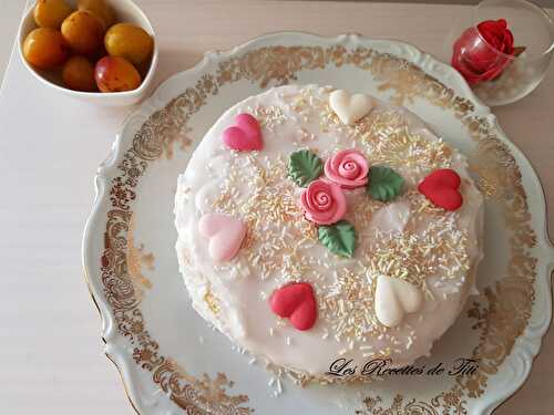 Gâteau nuage lorrain garni aux mirabelles