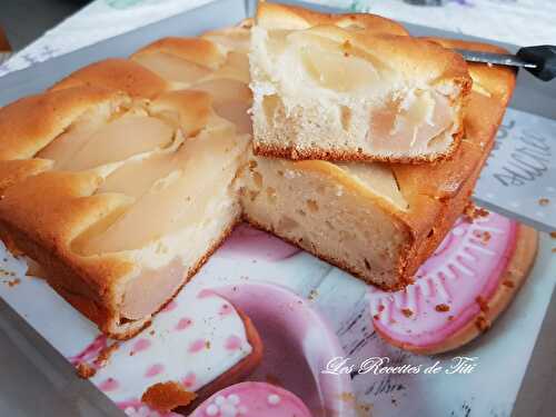 Gâteau yaourt fondant aux poires au Cake Factory