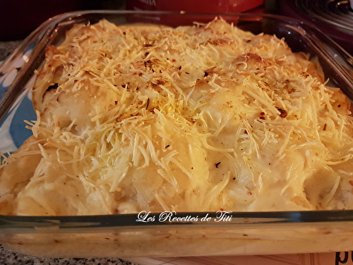 Gratin de chou fleurs à la béchamel