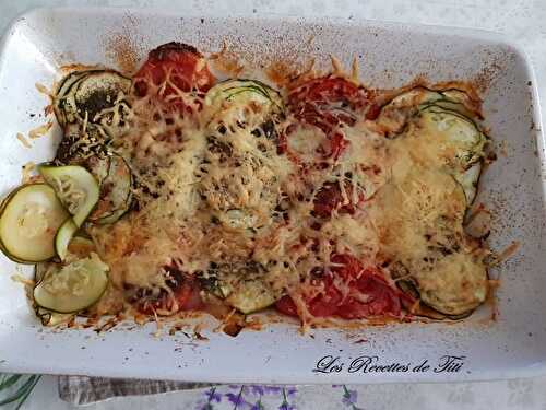 Gratin de courgettes et tomates