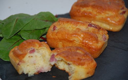 Minis cakes oignons lardons fromage