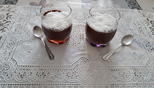 Mousse de chocolat au mascarpone et coco