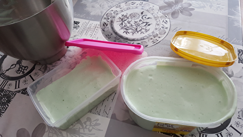 Mousse glacée à la menthe