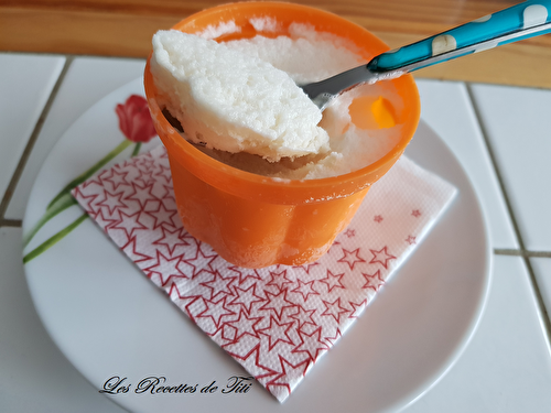 Mousse glacée au citron (recette Tupperware)