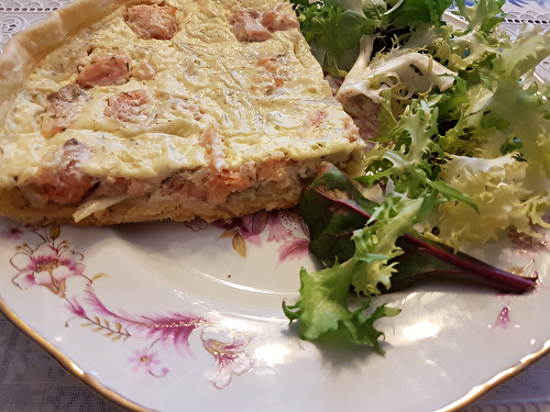 Quiche au fenouil et saumon fumé