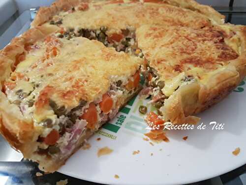 Quiche petits pois carottes