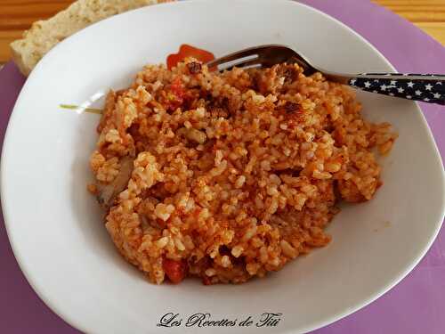 Riz à la sauce tomate au Cookeo