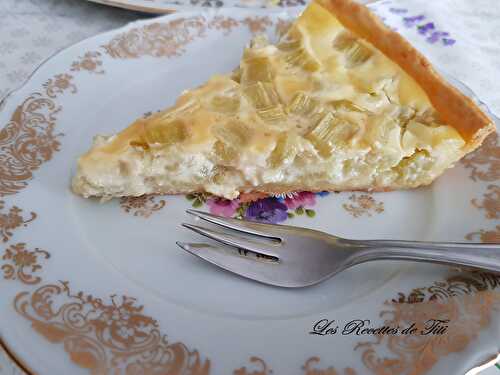 Tarte à la rhubarbe maison