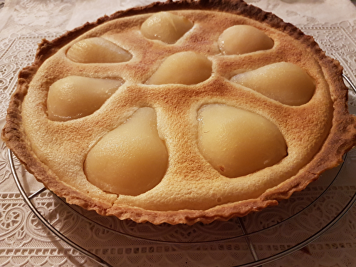 Tarte amandine aux poires