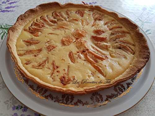 Tarte aux pêches de vigne