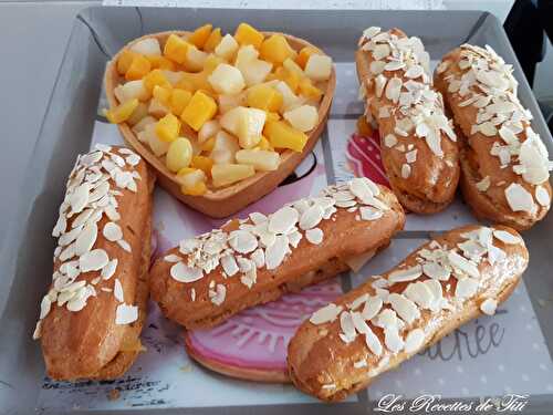 Tarte et éclairs aux fruits