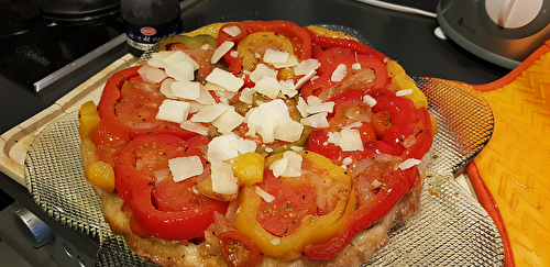 Tarte tatin de poivrons et tomates de Dédé et Stéphanie