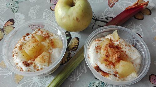 Verrines pomme rhubarbe et spéculoos de Sandrine