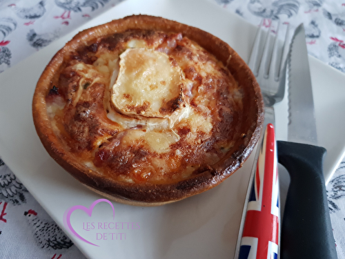 Quiches aux légumes et chèvre