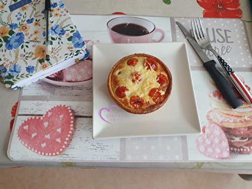 Petites quiches tomates cerises 4 fromages