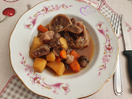 Jarrets de veau pommes de terre et carottes au Cookeo